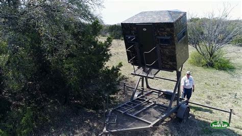 Swift Lift Mobile Hunting Blind Stand Solution Youtube