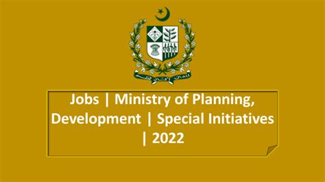 Ministry Of Planning And Development Jobs 2022
