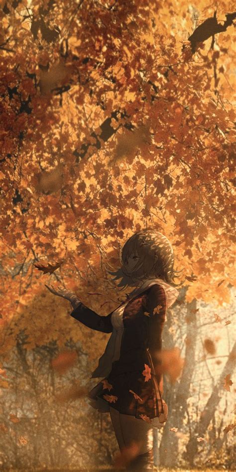 Autumn Anime Phone Wallpapers Wallpaper Cave