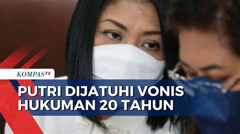 Putri Candrawathi Divonis Hukuman 20 Tahun Penjara Oleh Hakim Dalam