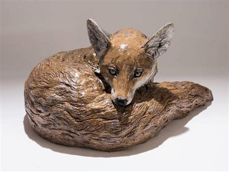 Nick Mackman Animal Sculpture Fox Animal Sculptures Sculpture