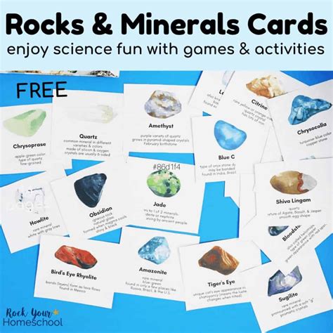 Rocks And Minerals Cards Rock Your Homeschool
