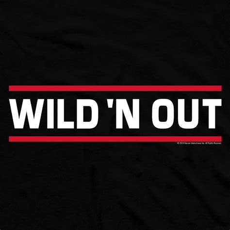 Wild N Out Lined Logo Short Sleeve T Shirt Mtv Shop