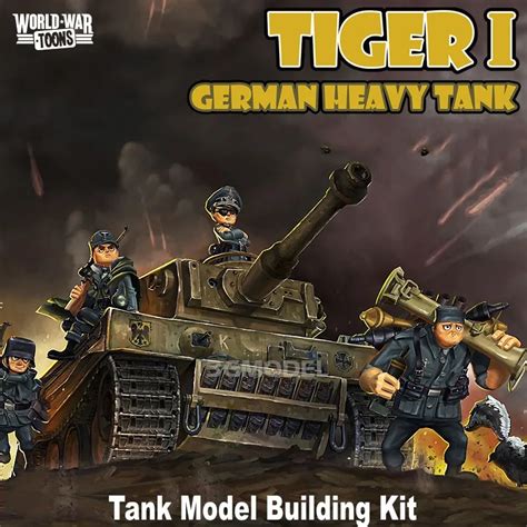 German Heavy Tank Model Tiger I Carton Type Assembly Tank Model
