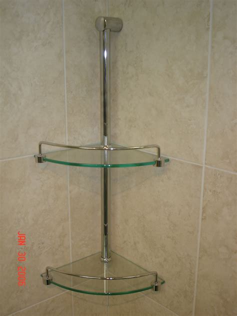 Get the best deals on bathroom shower shelves. DOUBLE CORNER GLASS SHELVES | Giovani Shower Doors
