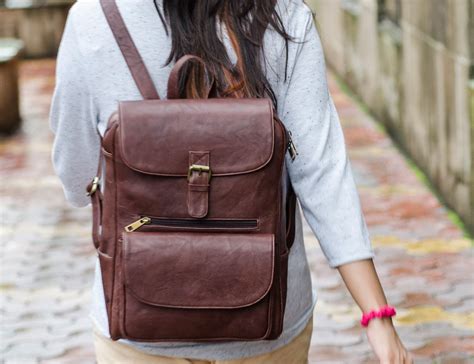 Leather Laptop Backpack Iucn Water