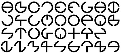 Circle Based Font Circle Font Typography Alphabet Alphabet Symbols
