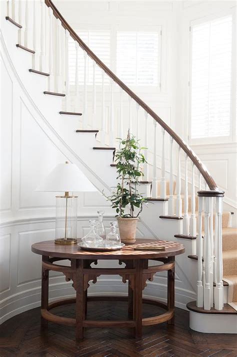 Winding stairways may be used on tanks and similar round structures when the diameter of the tank or structure is at least 5 feet (1.5 m). Curved Staircase Wall with Round Table - Transitional ...
