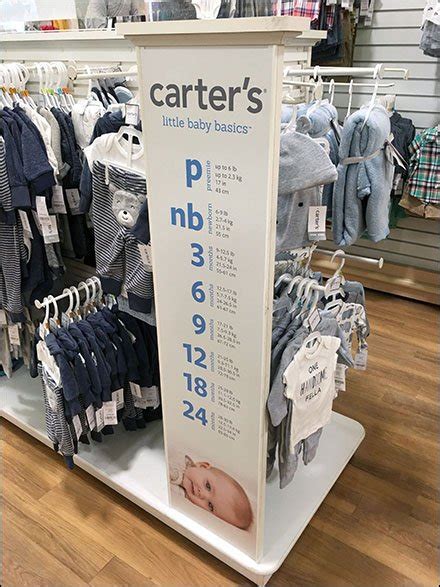Carters Little Baby Basics Size Chart Fixtures Close Up