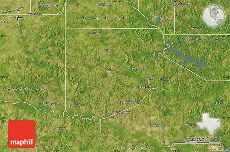 Satellite Map Of Upshur County