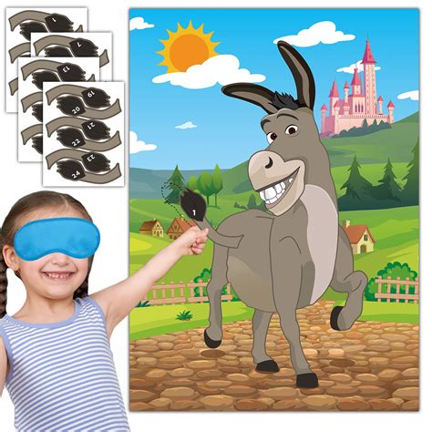 Buy Joy Bang Pin The Tail On The Donkey Party Game For Kids With Donkey
