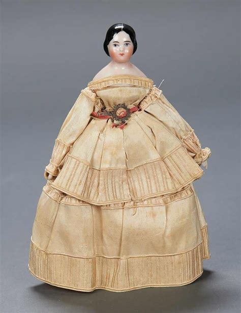 View Catalog Item Theriault S Antique Doll Auctions German Porcelain Doll With Wooden