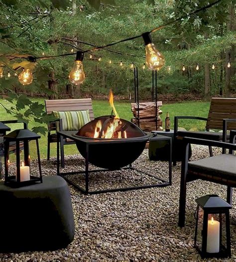 30 Cozy Backyard Seating Area That Make You Feel Relax Backyard Fire