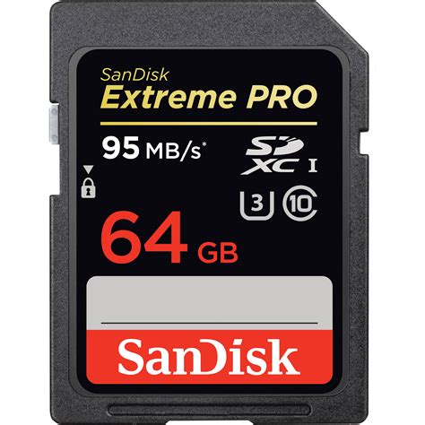 Sandisk 64gb Extreme Pro Uhs I Sdxc U3 Memory Sdsdxp 064g A46