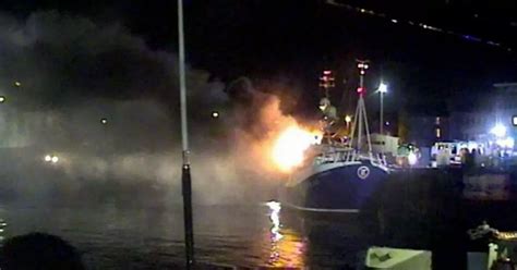Man Arrested Over Fishing Boat Fire In Peterhead Harbour Is Due To