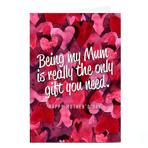 Buy Personalised Punk Mothers Day Card Being My Mum For Gbp 229 Card Factory Uk