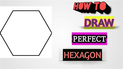 How To Draw Perfect Hexagon Crafts 4 All Hexagon Youtube