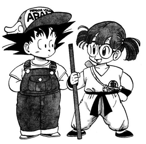 Akira Toriyamas Fanclub Arale Y Goku Ilustraciones Personajes De