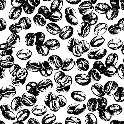 Coffee Beans Pattern Coffee Illustration Coffee Beans Coffee Design