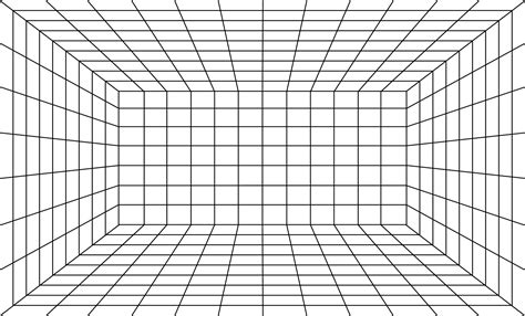 Perspective Grid Black Thin Line Vector 15585200 Vector Art At Vecteezy