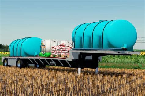 Moд Wilson Step Deck Fertilizer Trailer V1100 для Farming Simulator