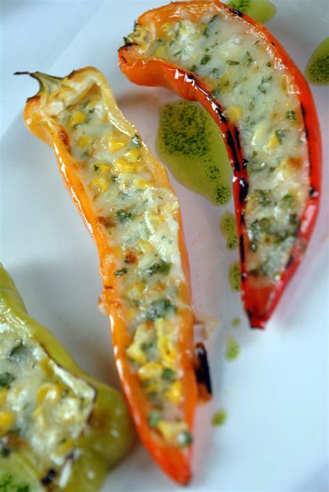 Gusto Worldwide Media Grilled Cubanelle Peppers Stuffed With Cheese