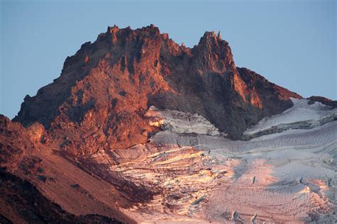Russell Glacier On Mt Jefferson Oregon Geology Pics