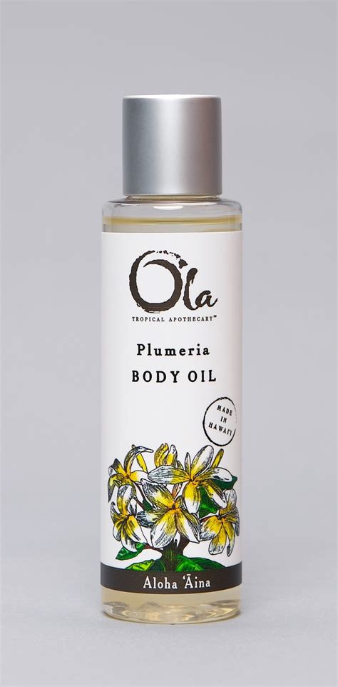 Plumeria Body Oil Hawaiian Body Products Body Oil Plumeria Body