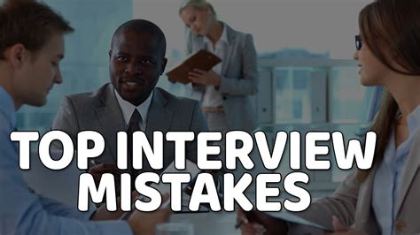 Top 10 Interview Starting Mistakes And How To Avoid Them Youtube