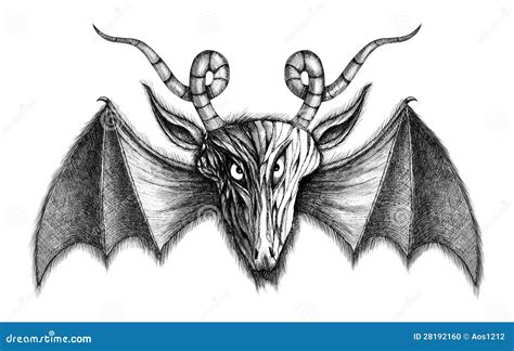Demon With Bat Wings Stock Illustration Illustration Of Evil 28192160