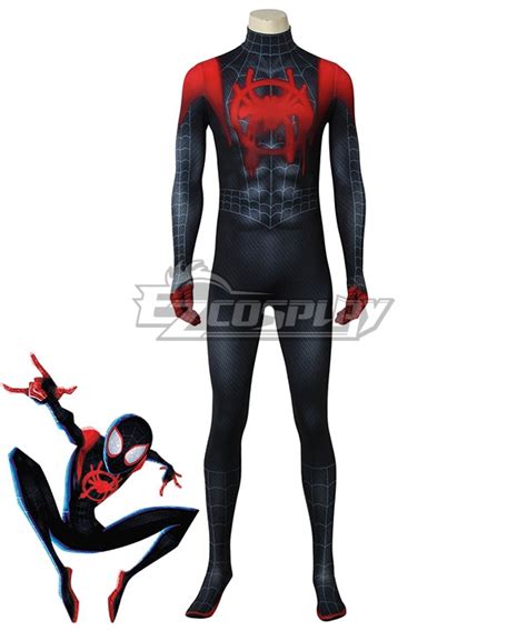 Marvel Spiderman Spider Man Into The Spider Verse Miles Morales Cosplay