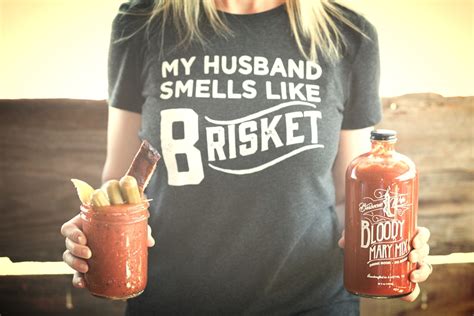 My Husband Smells Like Brisket Womens Tshirt — Barbecue Wife