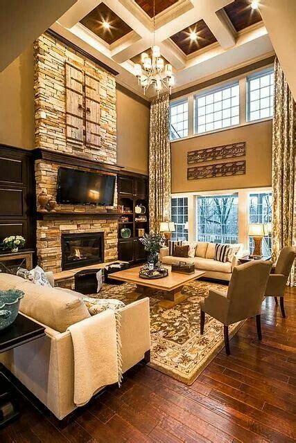 Love Cozy Den Feeling Living Room With Fireplace Home Living Room
