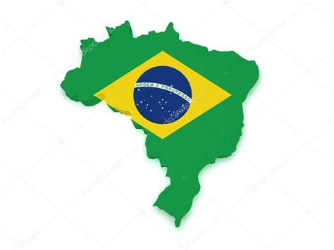 Brazil Map 3d Shape Stock Photo By ©nirodesign 10218463