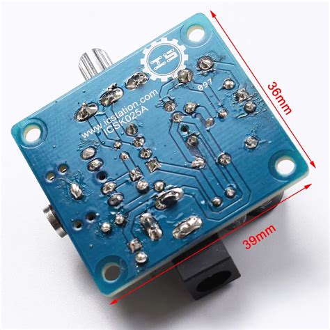 Greenwoodhomer Lm386 Diy Mini Amplifier Board Module Compact 3v 12v