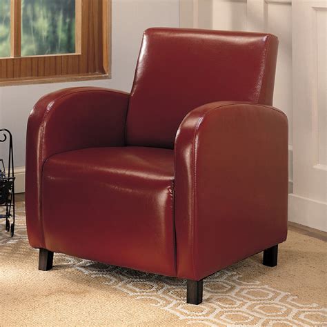 Besides use in the dining room, side chairs may add extra seating in a living room or other spaces. Furniture Red Upholstery Stationary Accent Arm Chair Single Sofa Living Room NEW | eBay