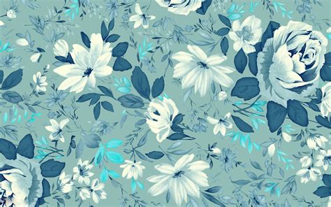 Blue Floral Desktop Wallpapers Top Free Blue Floral Desktop