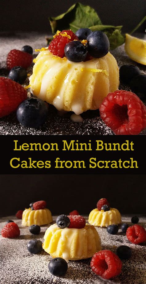 More dairy free cake recipes Lemon Mini Bundt Cakes from Scratch | 2pots2cook