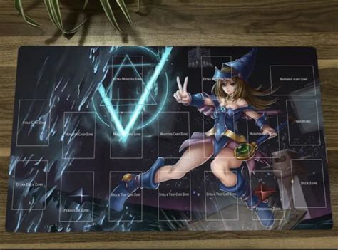 Yugioh Sexy Dark Magician Girl Card Zones Trading Card Game Playmat