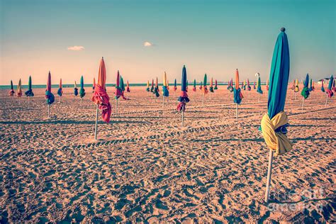 Parasols Of Deauville Photograph By Delphimages Photo Creations