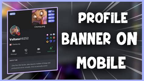 Profile Banners Discord Discord Profile Banner On Mobile Youtube