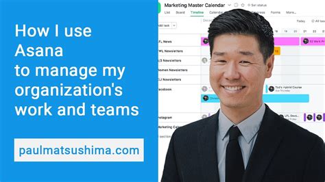 How I Use Asana To Manage My Organizations Work And Teams Youtube