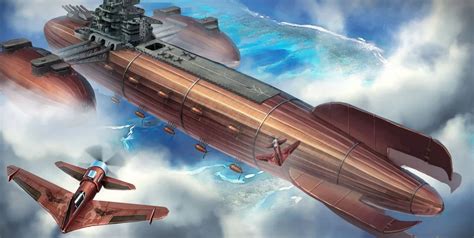 Dieselpunk Aircraft Carrier Zeppelin By Martynas Latusinskas