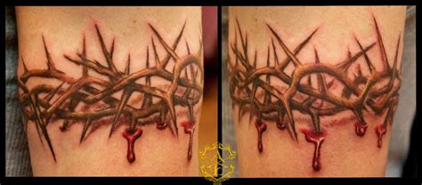 Crown Of Thorns Armband Tattoo Done By Sean Ambrose At Arrows And