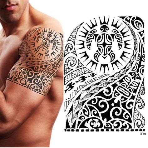 Tribal Temporary Tattoo Maori Turtle Polynesian Tribal Tattoos Maori Tattoo Maori Tattoo