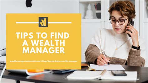 Tips To Find A Wealth Manager Wealth Management Canada