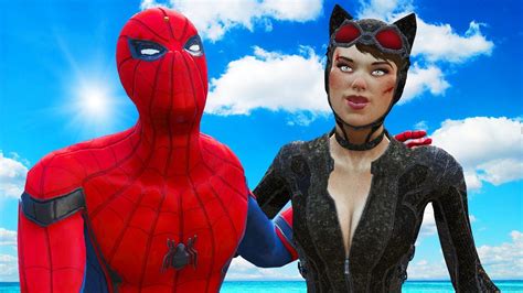 Spider Man Vs Catwoman Epic Battle Youtube
