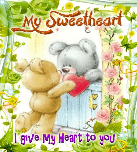 I Give My Heart To You Free For Your Sweetheart Ecards 123 Greetings