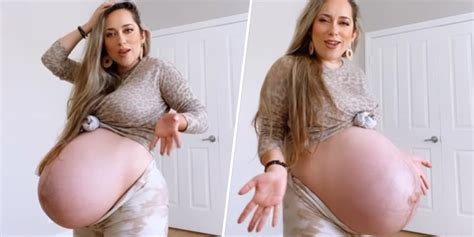 Pregnant Mom With Big Baby Bump Responds To Criticism
