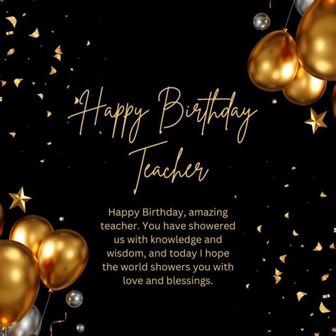 170 Heart Touching Birthday Wishes For Teacher Messages And Greetings 2023